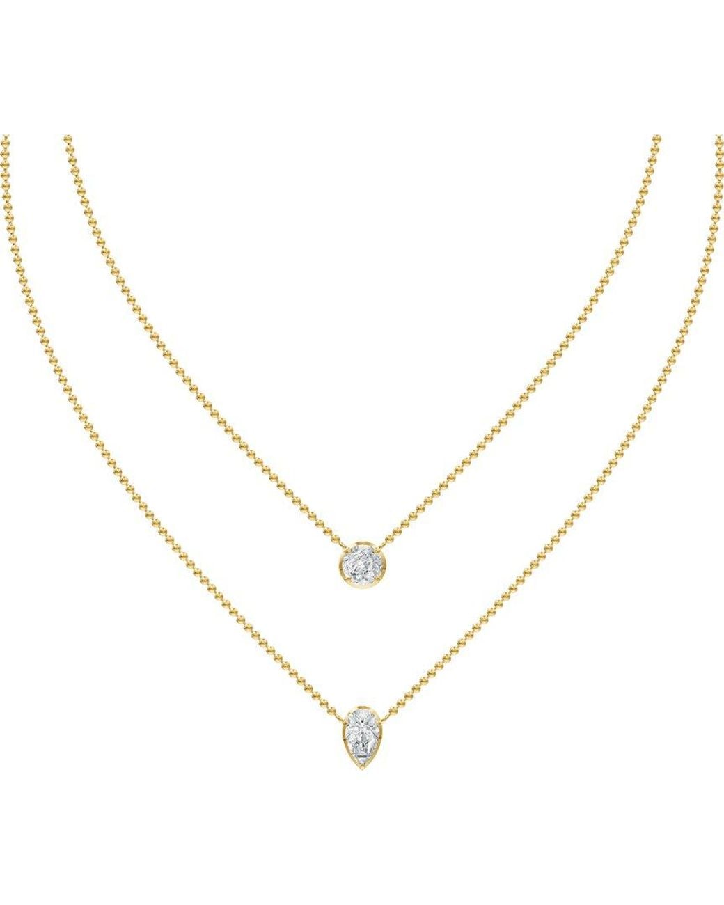 Lab Grown Diamonds Metallic 18K Over 2.08 Ct. Tw. Lab-Grown Diamond Necklace
