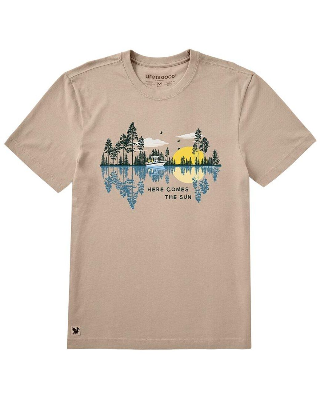 Life Is Good. Natural Crusher Tee for men