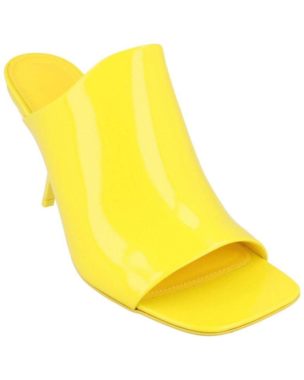 Ferragamo Yellow Era Patent Leather Mule