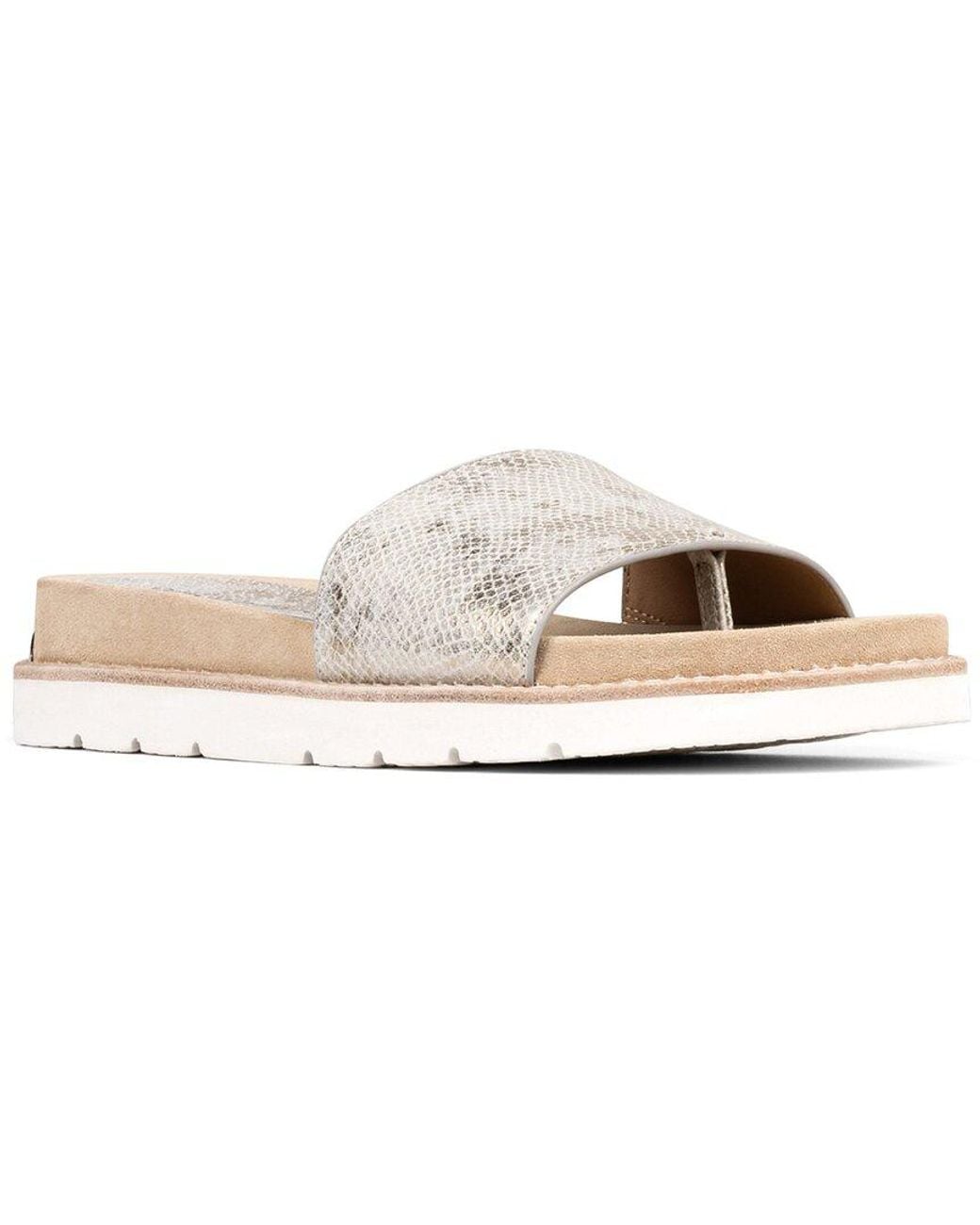 Donald J Pliner White Joella Leather Sandal