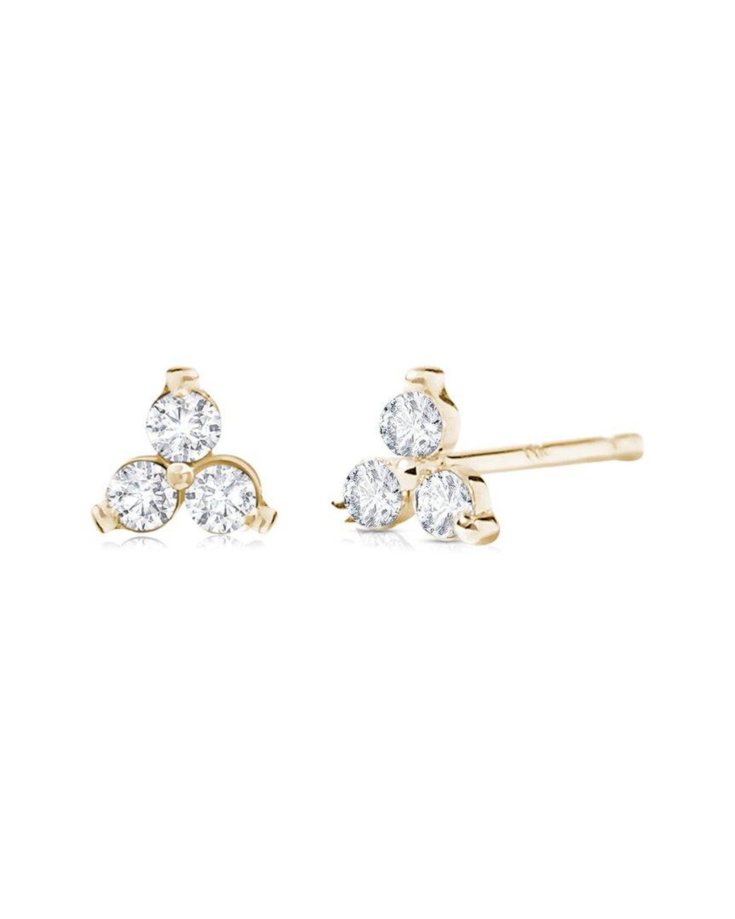 MaxColor Metallic 0.24 Ct. Tw. Lab-Grown Diamond 14K Studs