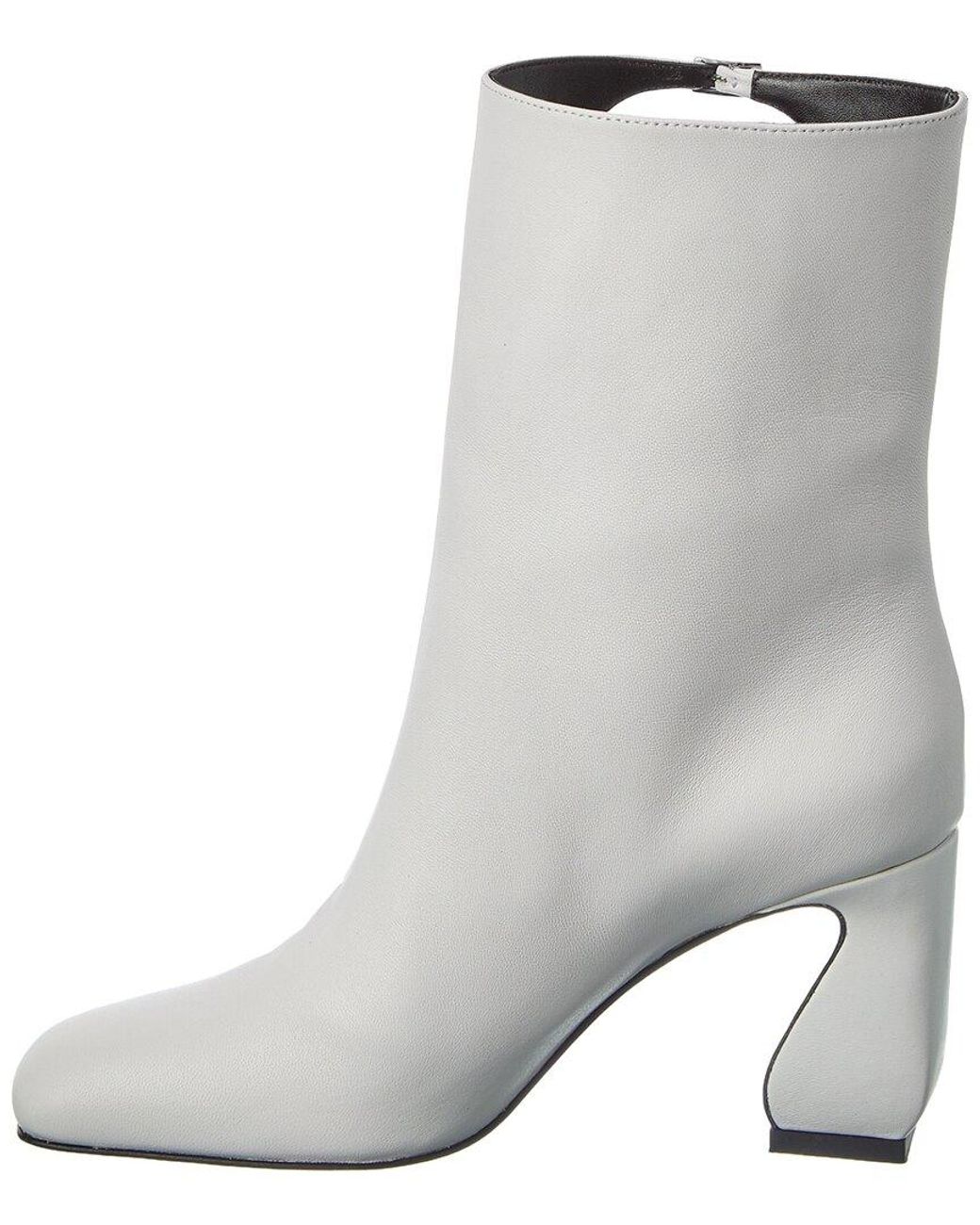 Sergio Rossi Gray Leather Boot