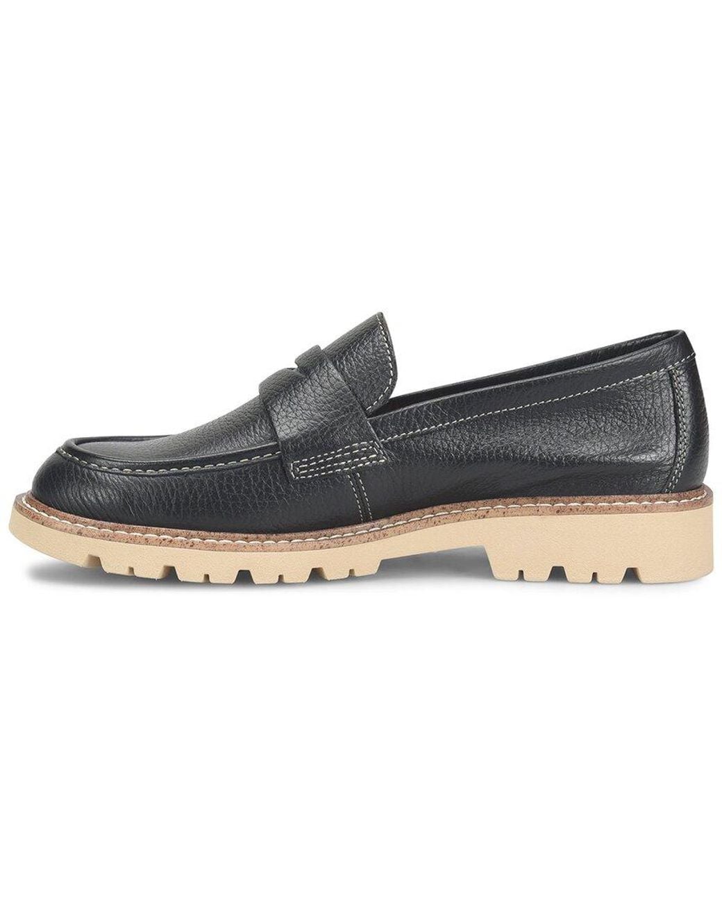 Comfortiva Black Lakota Leather Flat
