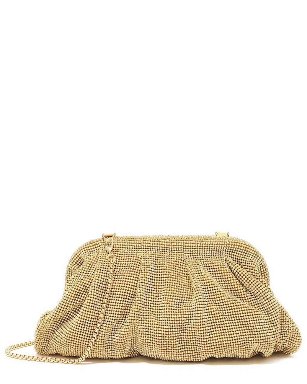 Tiffany & Fred Paris Natural Crystal-Embellished Evening Crossbody
