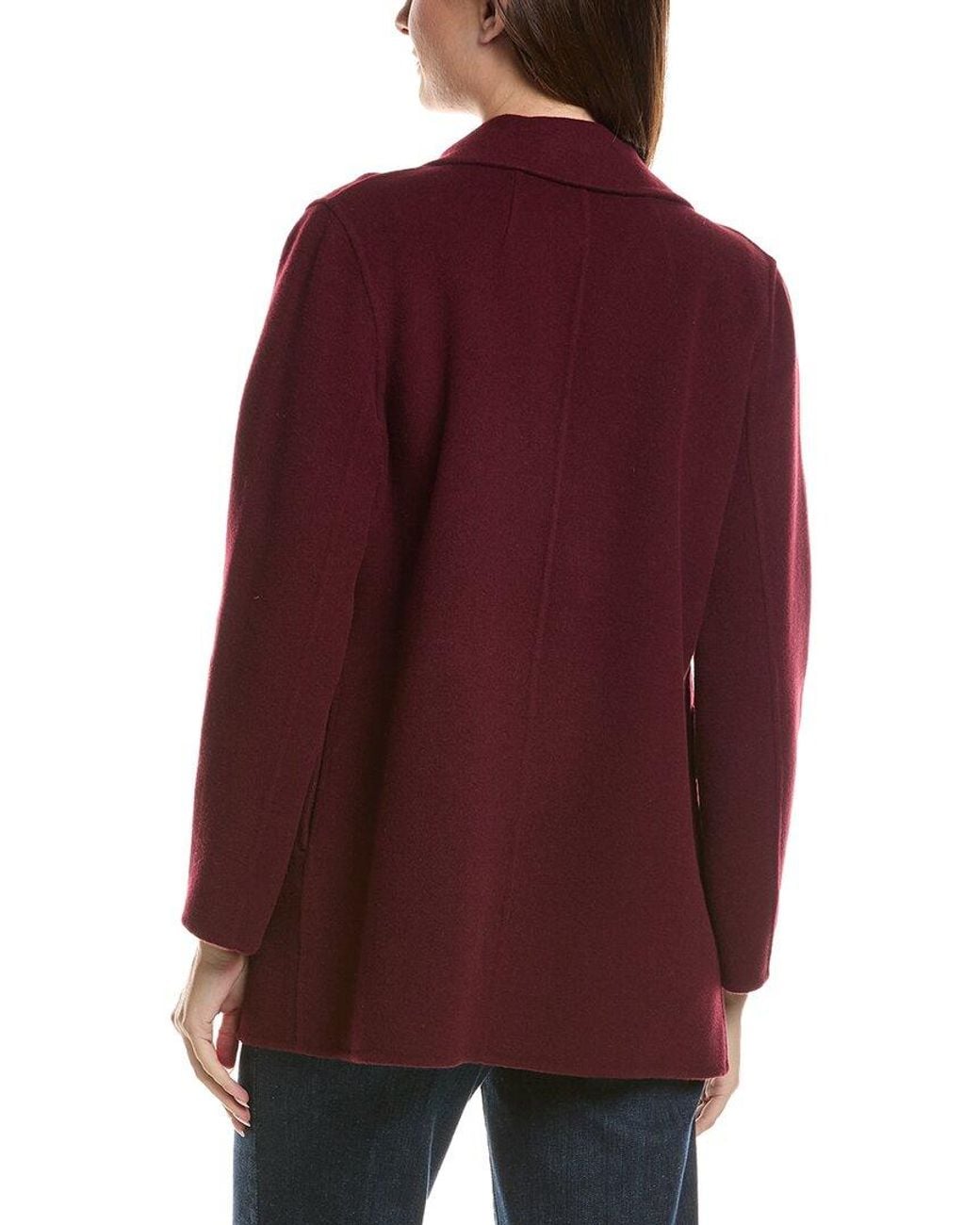 tyler boe Red Shannon Wool-Blend Car Coat