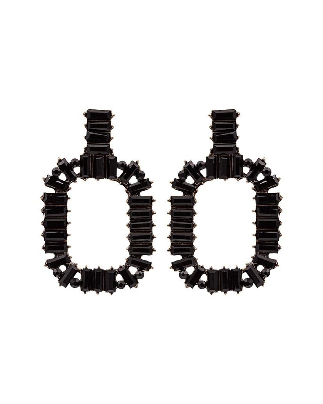 Eye Candy LA Black Luxe Collection Crystal Mackenzie Rainbow Drop Earrings