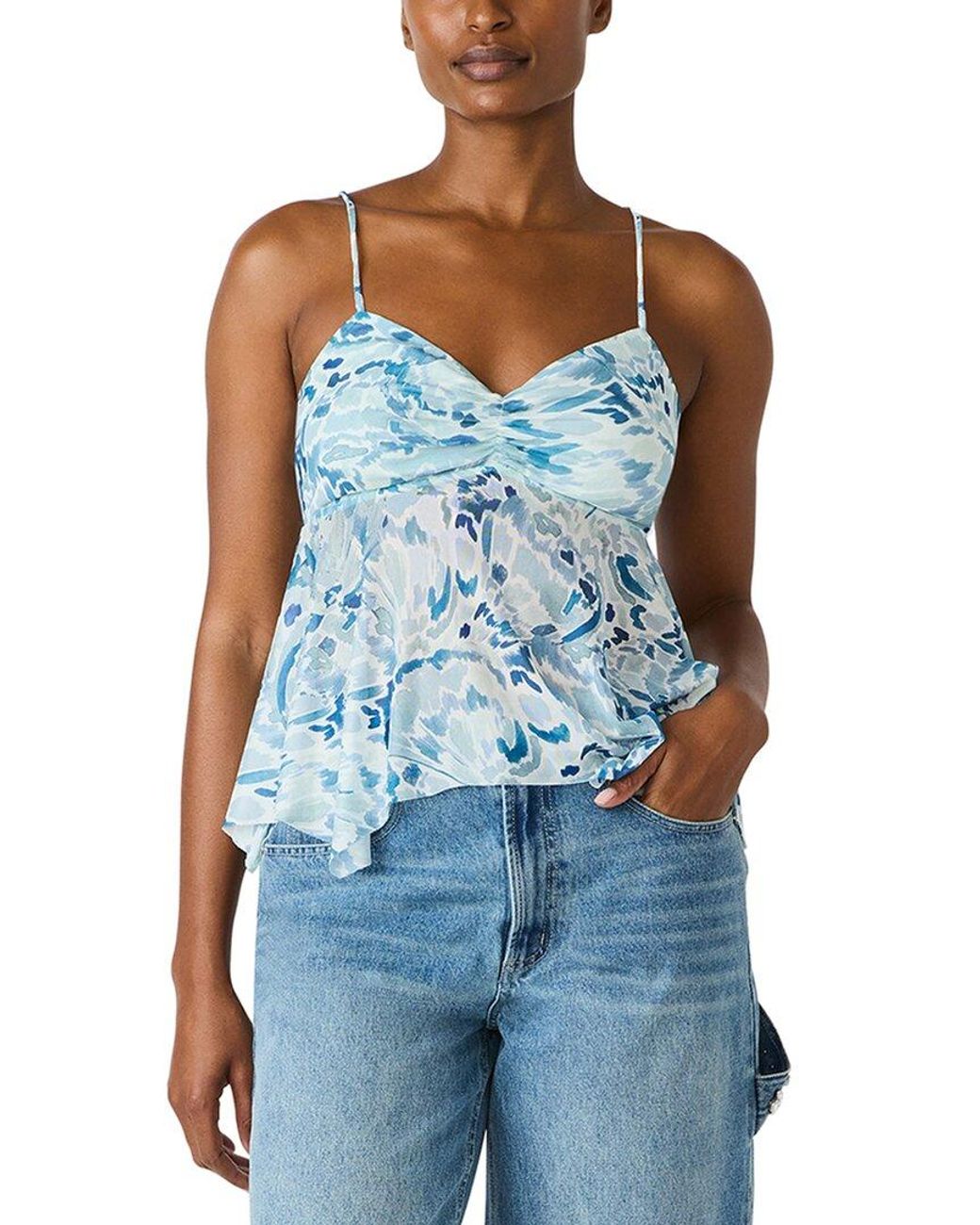 Steve Madden Blue Polly Knit Top