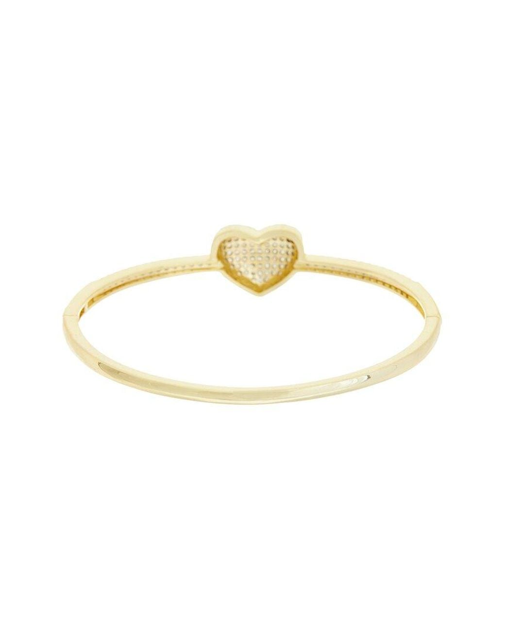 Juvell White 18K Plated Cz Bangle Bracelet