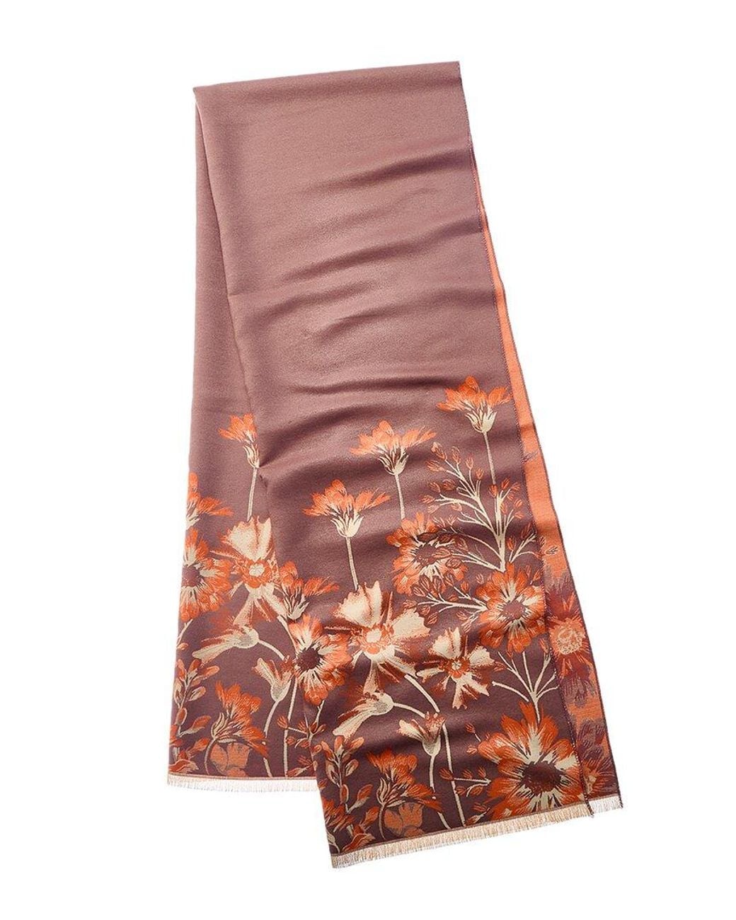 Saachi Red Reverse Wildflower Scarf