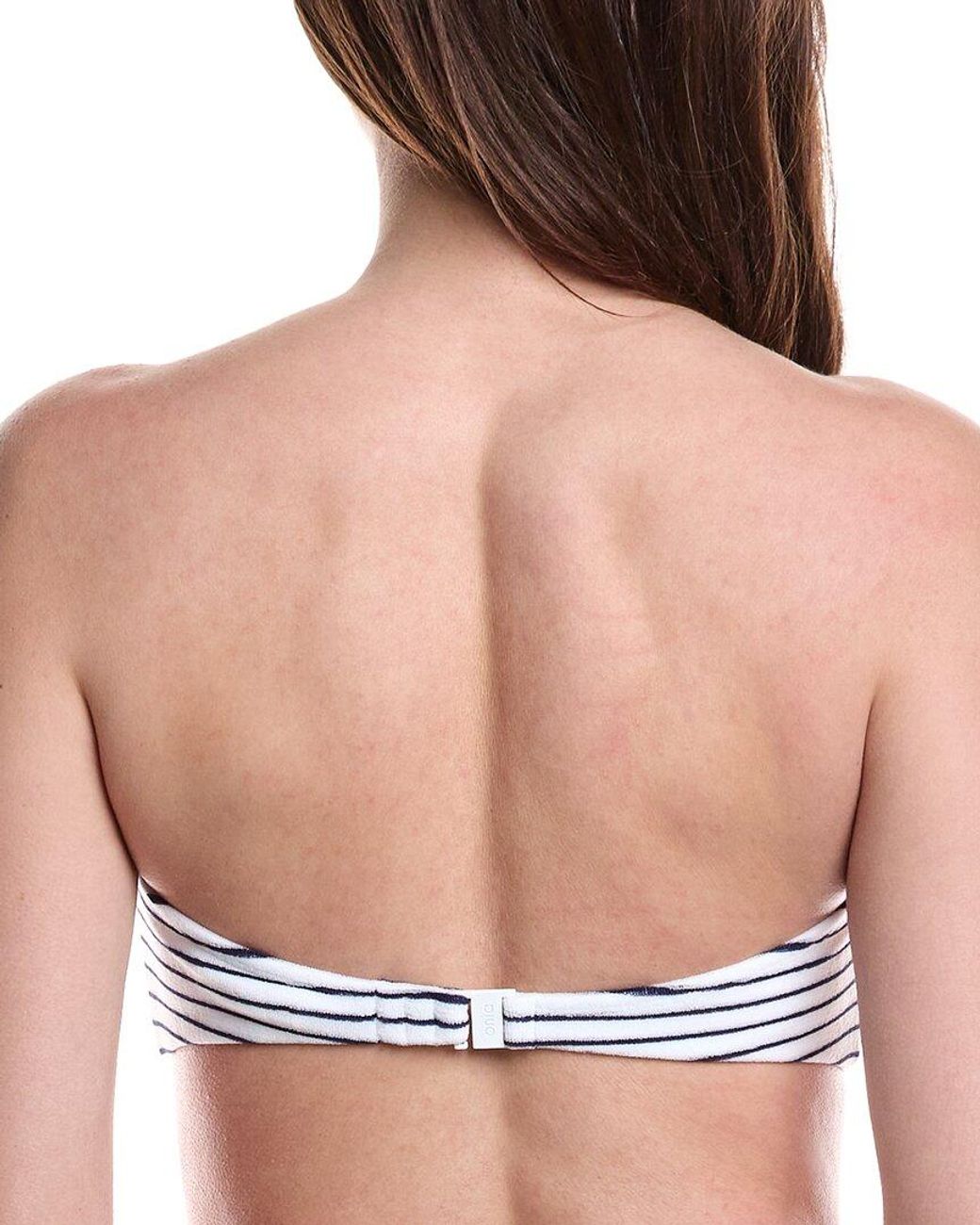 Onia White Genevieve Bikini Top