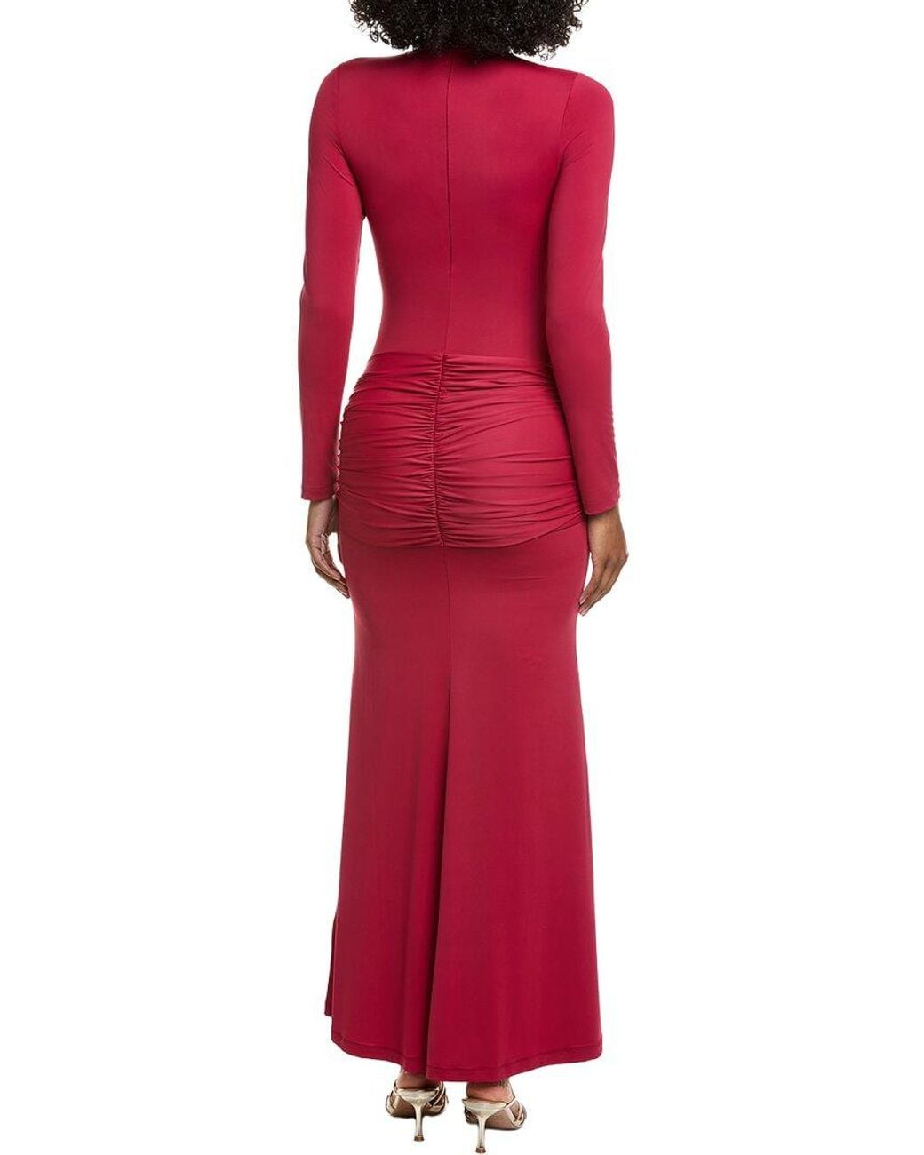 Bardot Red Alix Maxi Tie-Front Dress