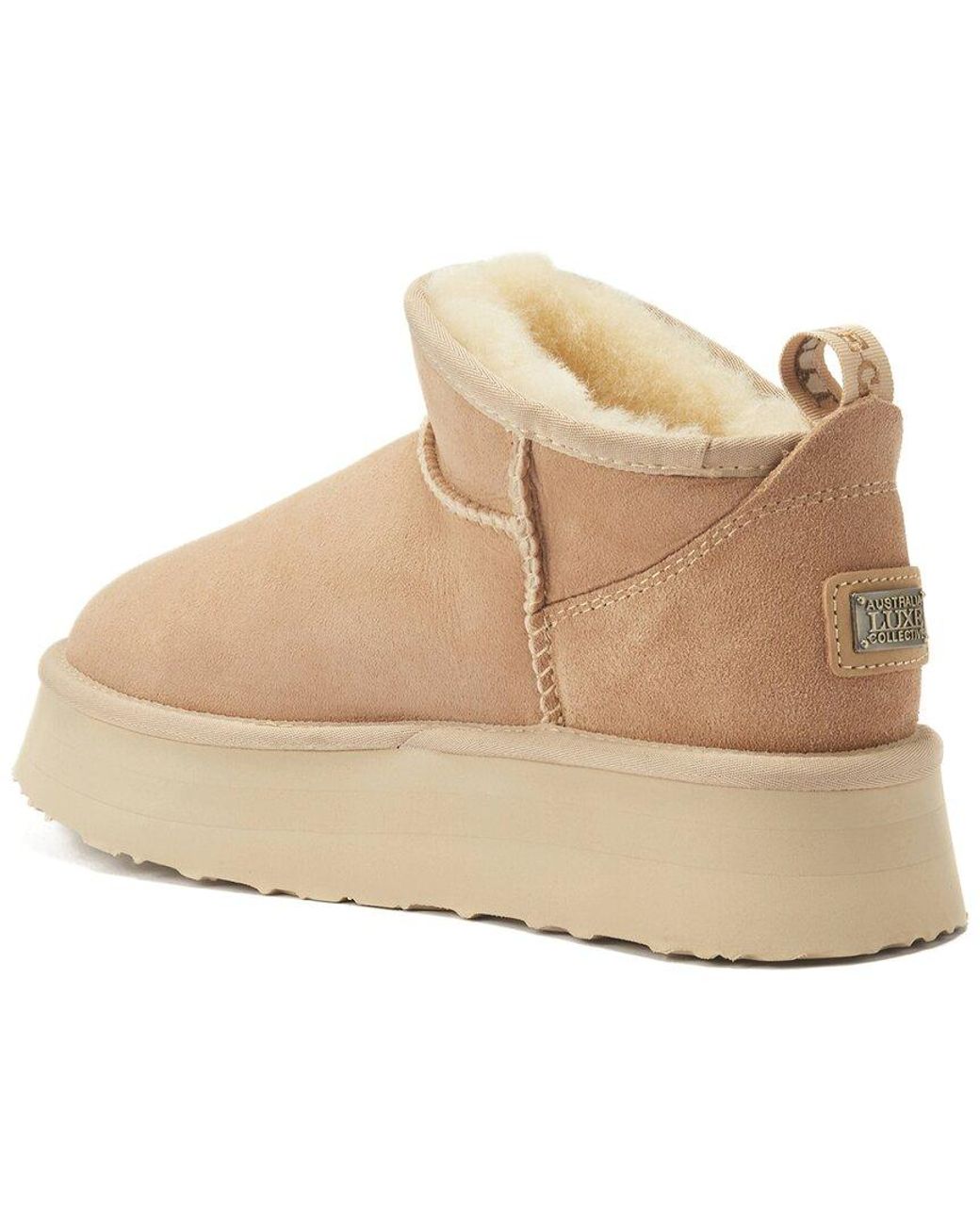 Australia Luxe Natural Cosy Ultra Platfoam Suede Boot
