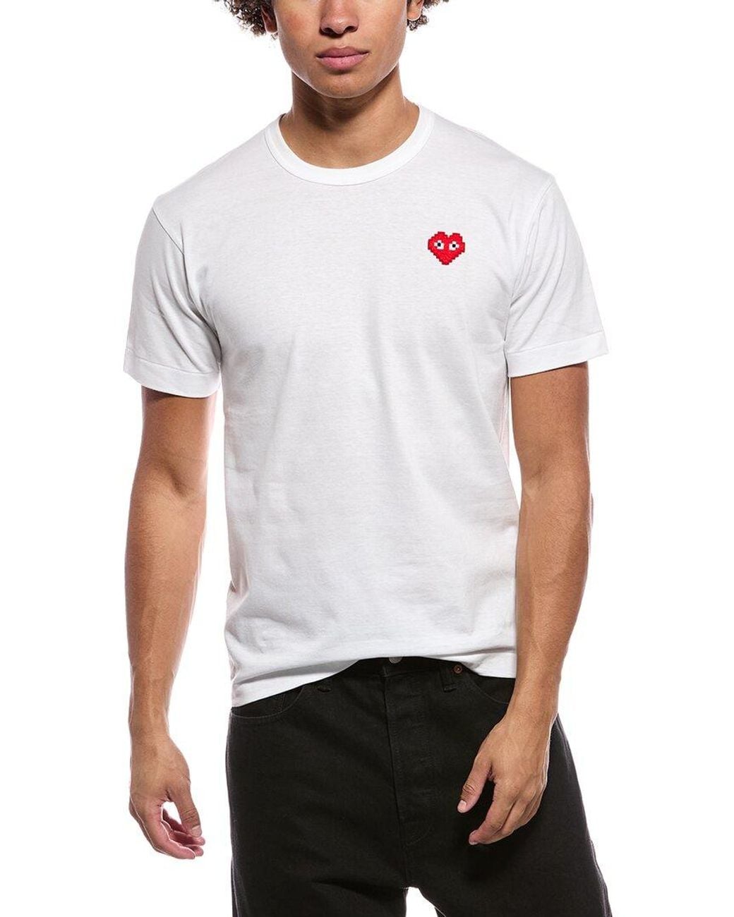 COMME DES GARÇONS PLAY White T-Shirt for men