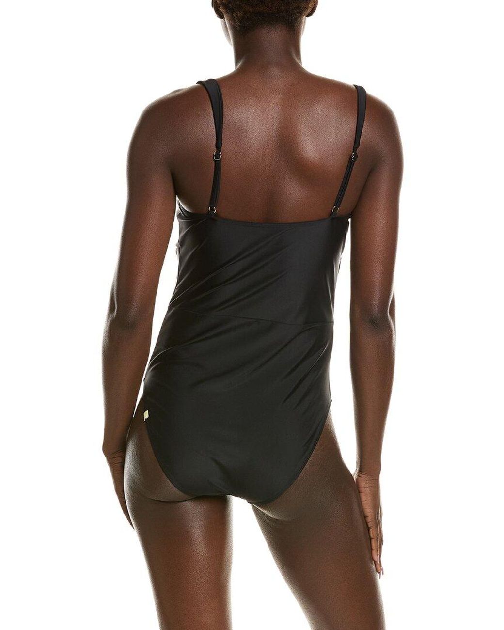 summersalt Black The Cinched One-Piece