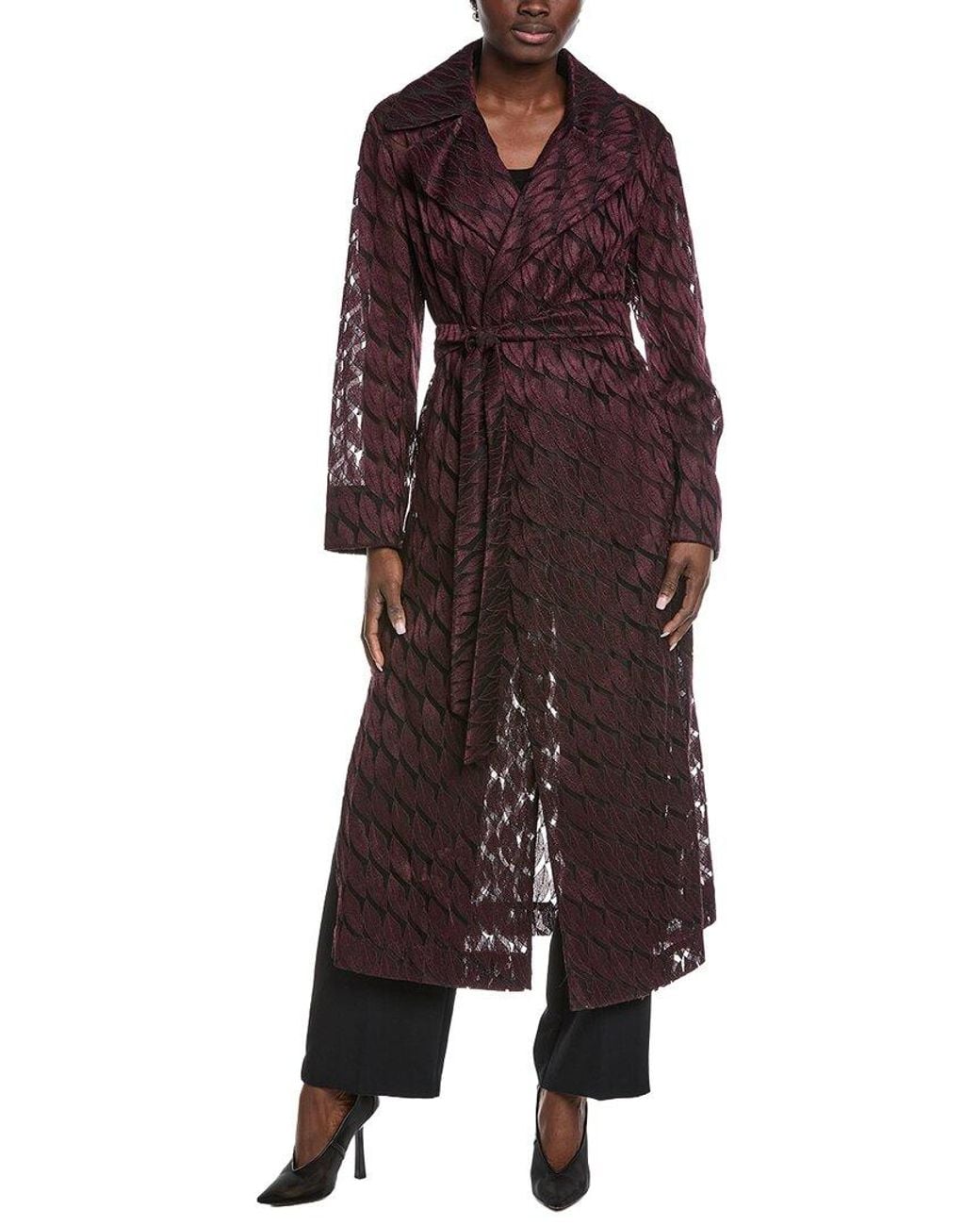 Akris Purple Babylon Silk-Blend Midi Dress