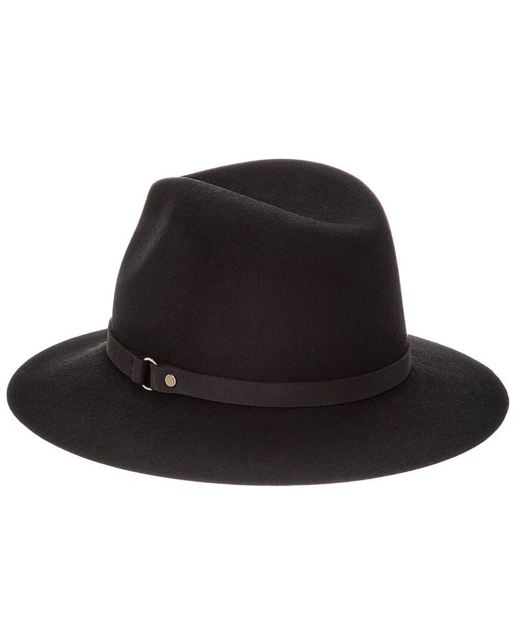 Phenix Black Short Brim Wool Fedora