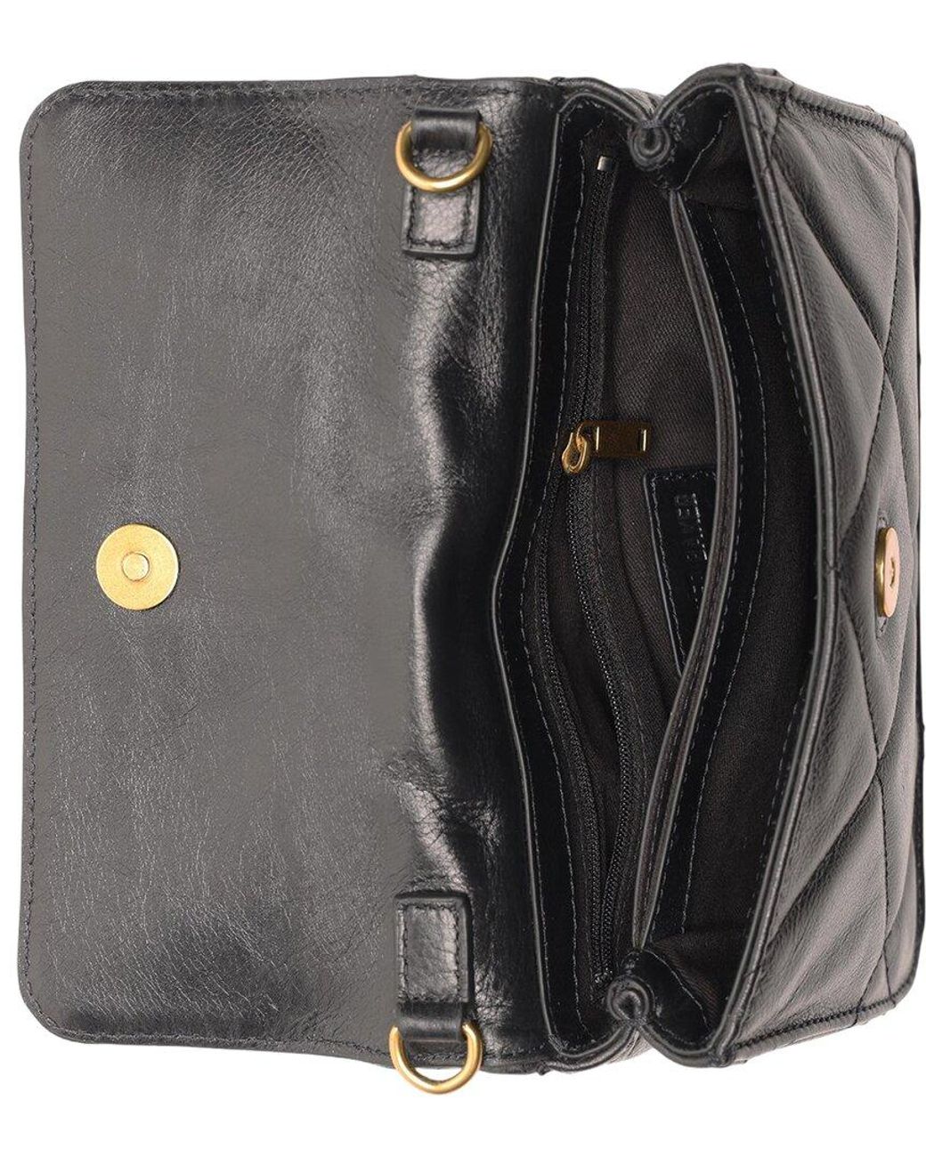 Walter Baker Black Genevieve Mini Leather Top Handle