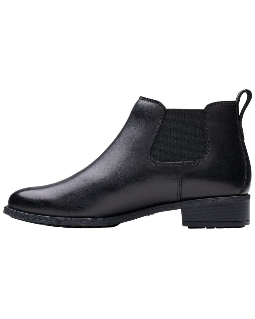 Clarks Black Havisham Top Leather Boot