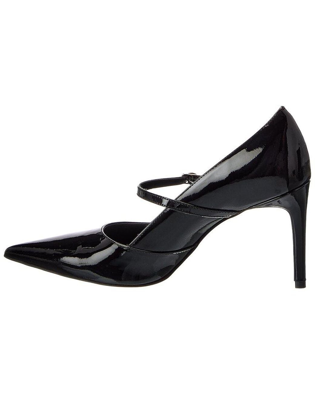 M by Bruno Magli Black Panna Patent Pump