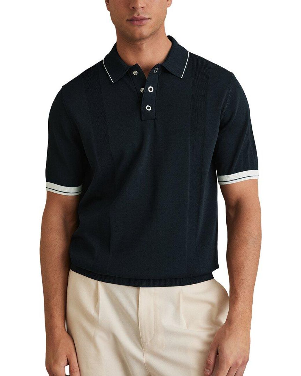 Reiss Blue Portman 1/2-Zip for men