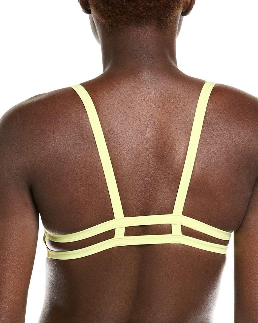 Ramy Brook Yellow Starla Bikini Top