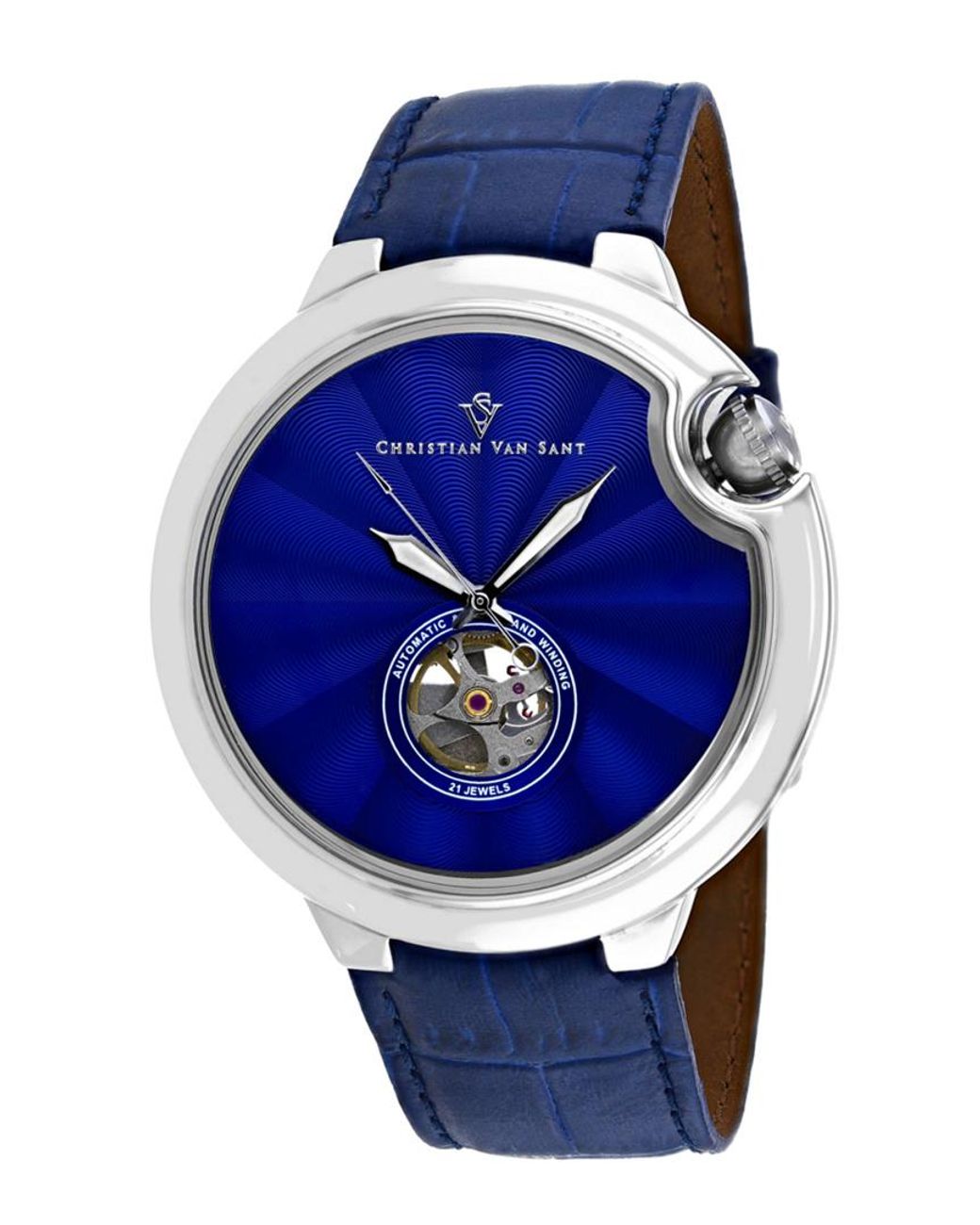 Christian Van Sant Blue Cyclone Automatic Watch for men