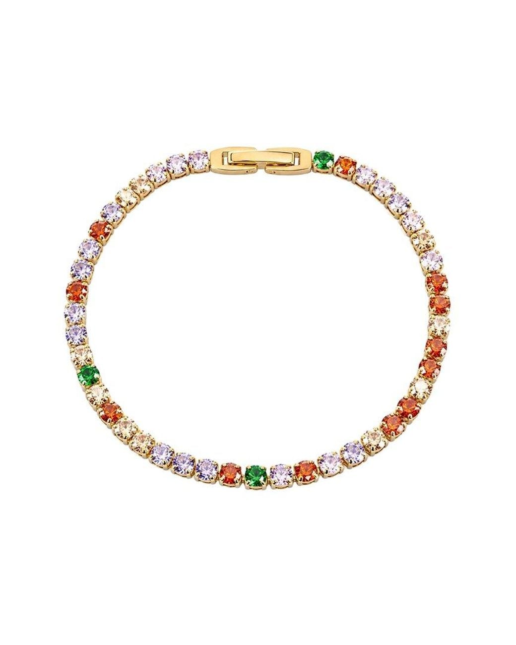 Jewels by Sunaina Metallic Gigi 18K Plated Stainless Steel Tennis Bracelet