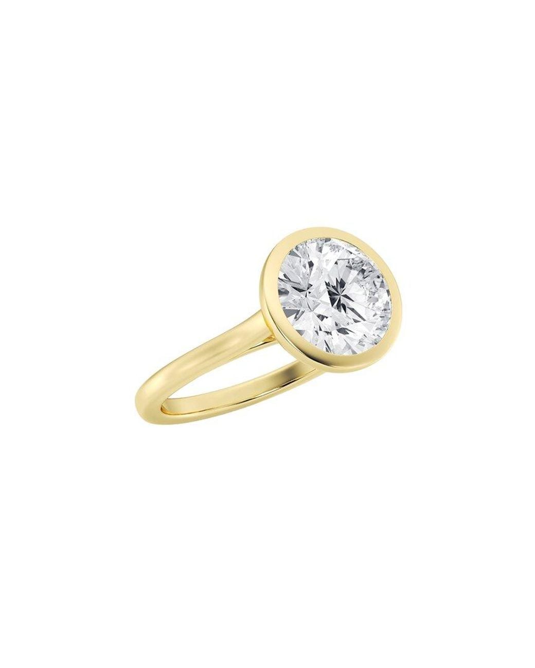Lab Grown Diamonds Metallic 14K 5.00 Ct. Tw. Lab-Grown Diamond Solitaire Ring