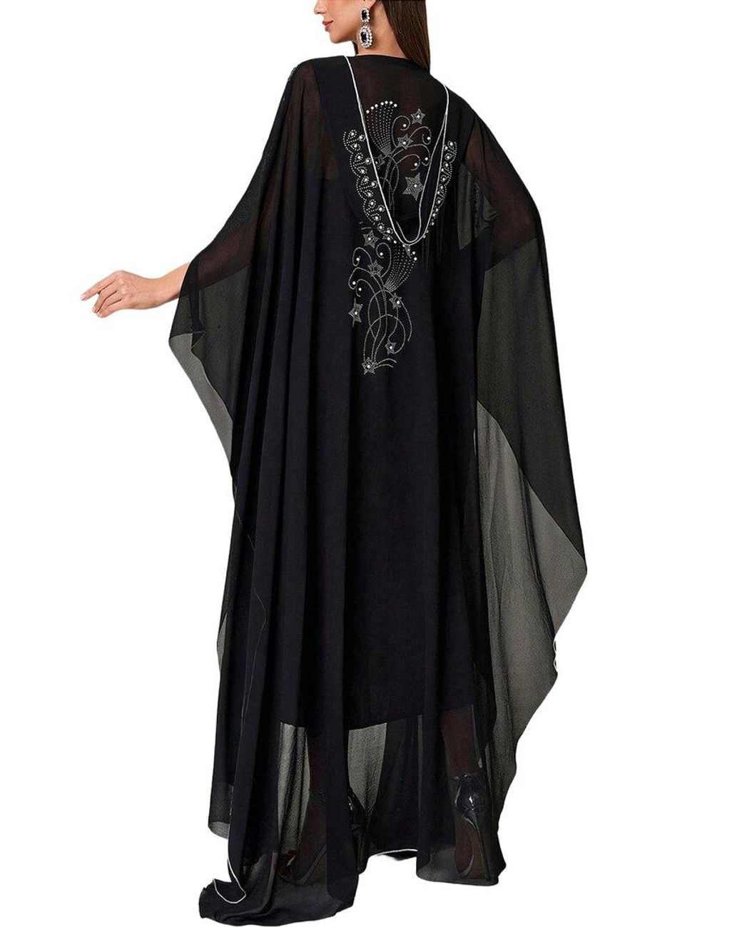 Silvia Rufino Black Printed Maxi Dress