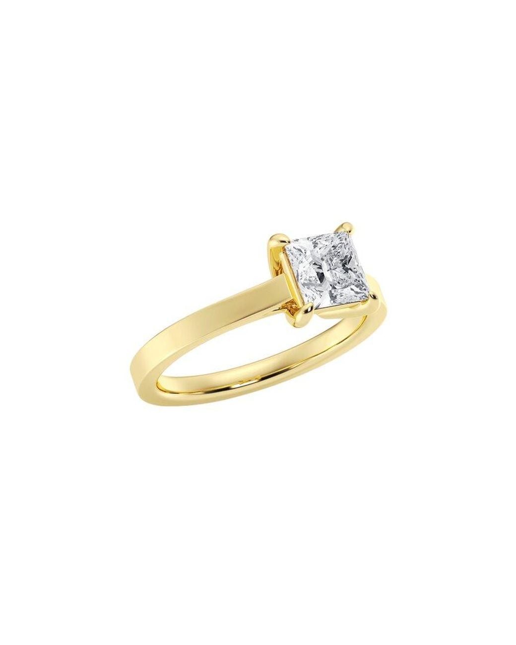 Lab Grown Diamonds Metallic 14K 1.00 Ct. Tw. Lab-Grown Diamond Solitaire Engagement Ring