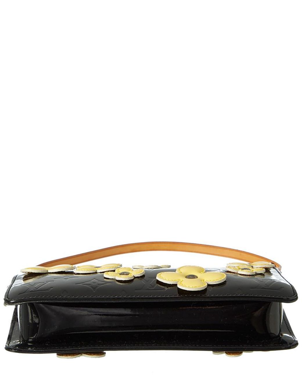 Louis Vuitton Black Flower Monogram Vernis Leather Lexington
