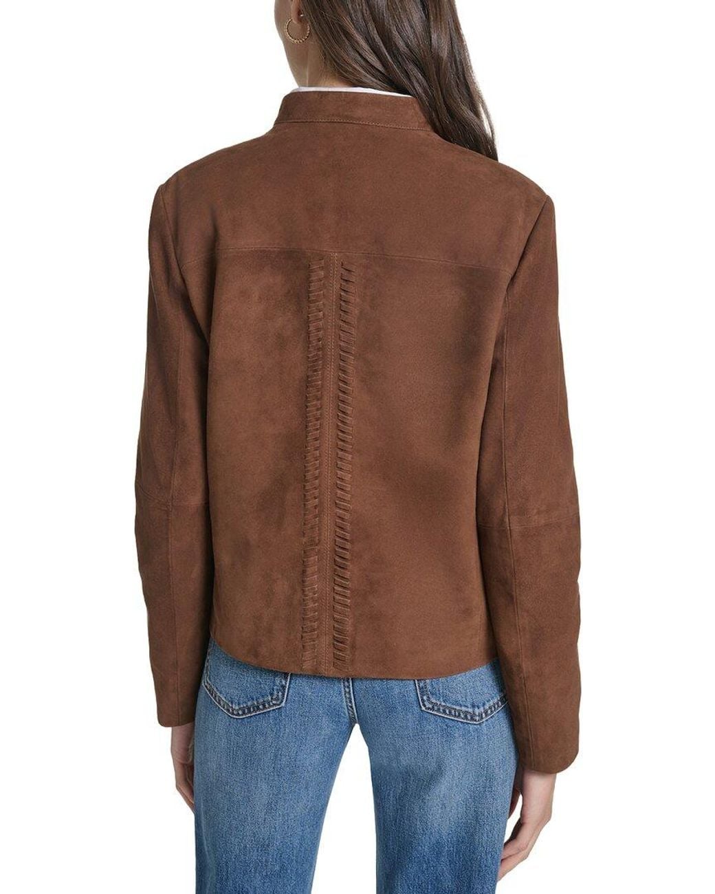 Cole Haan Brown Goat Suede Jacket