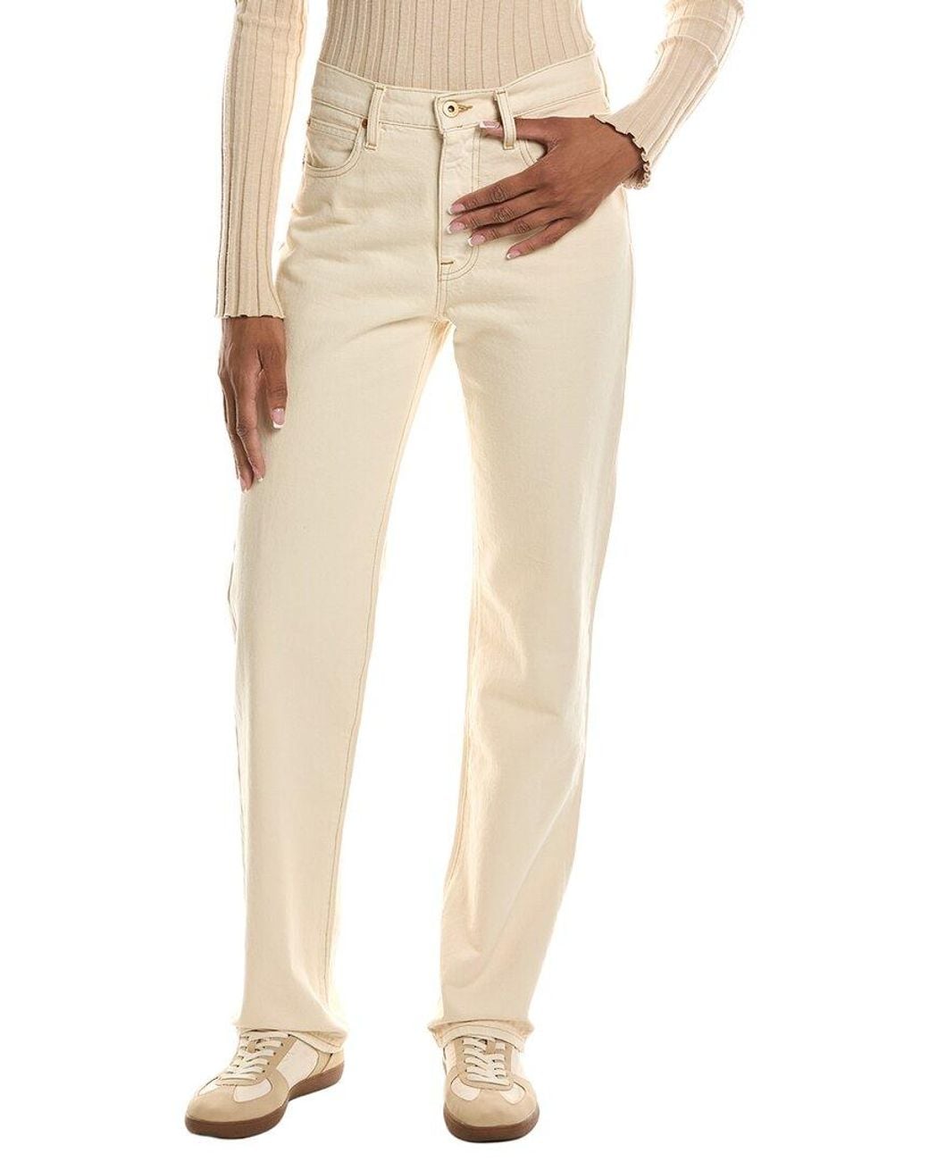 SLVRLAKE Denim Natural Phoenix Winter Ecru Straight Jean