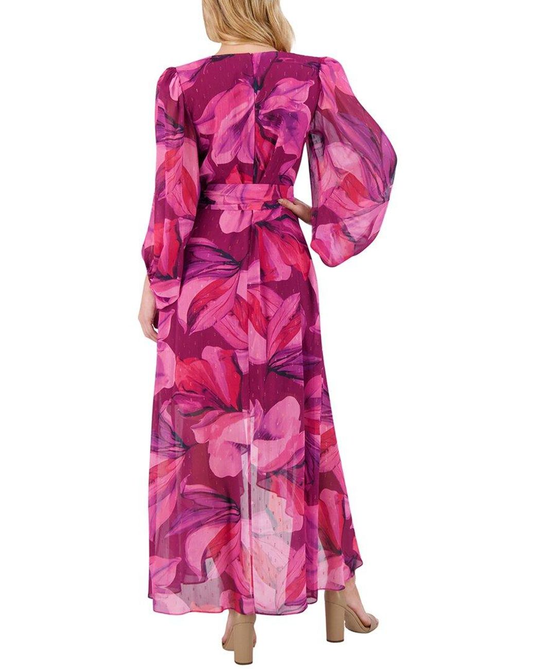 Eliza J Pink Hi-Lo Midi Dress