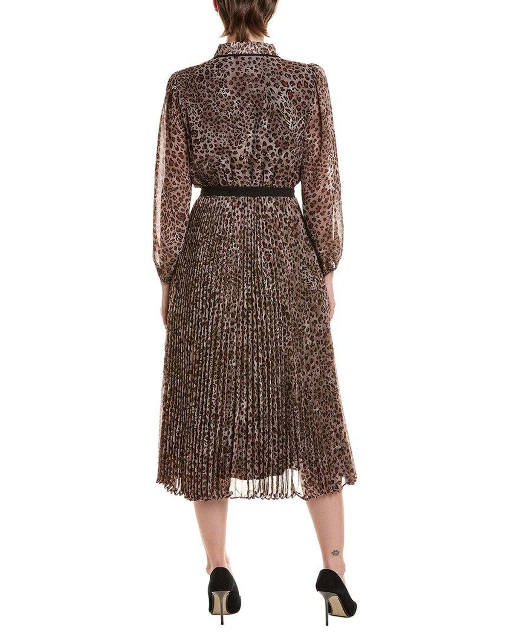 Maison Tara Brown Midi Dress