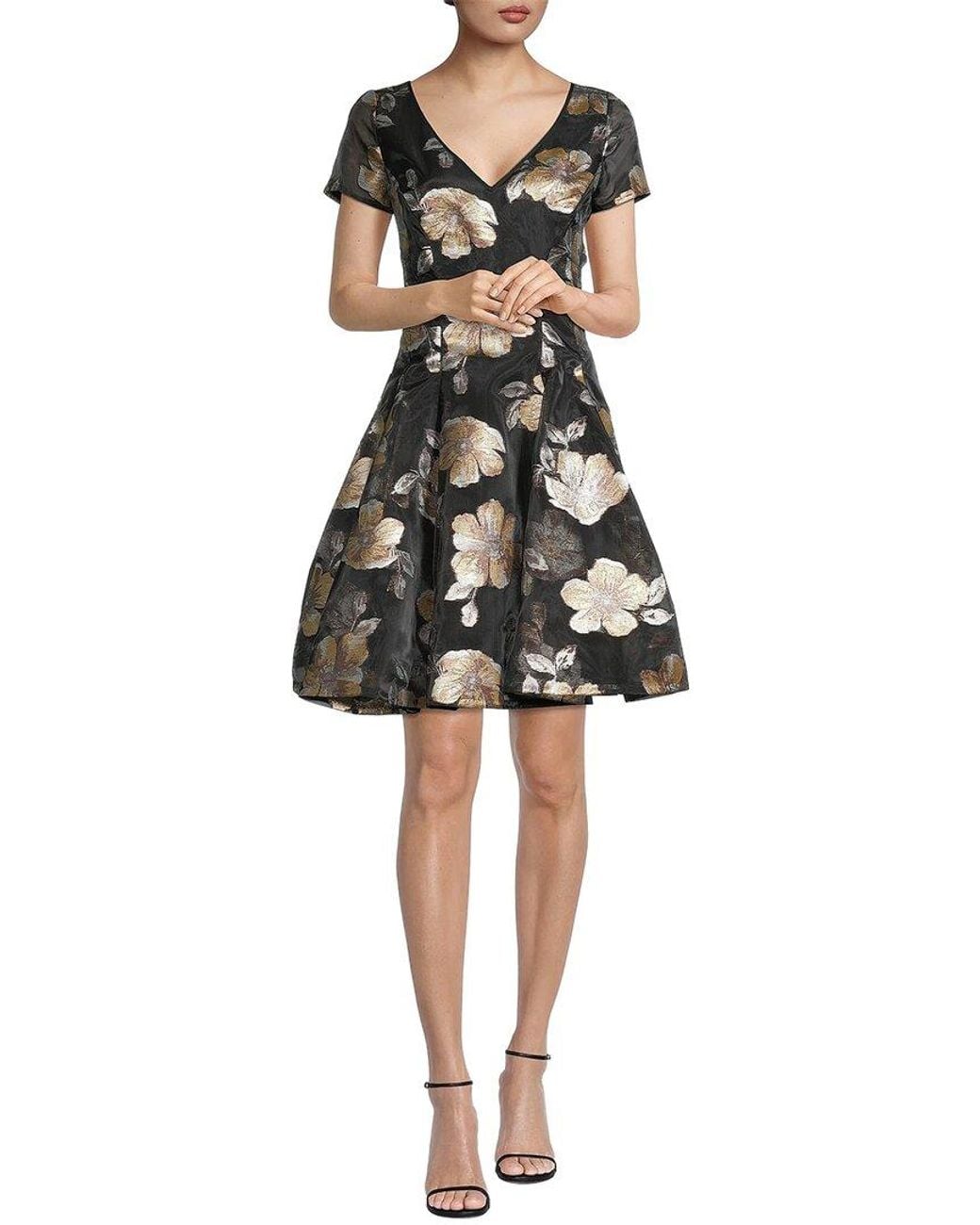 Shani Black Printed Mini Dress