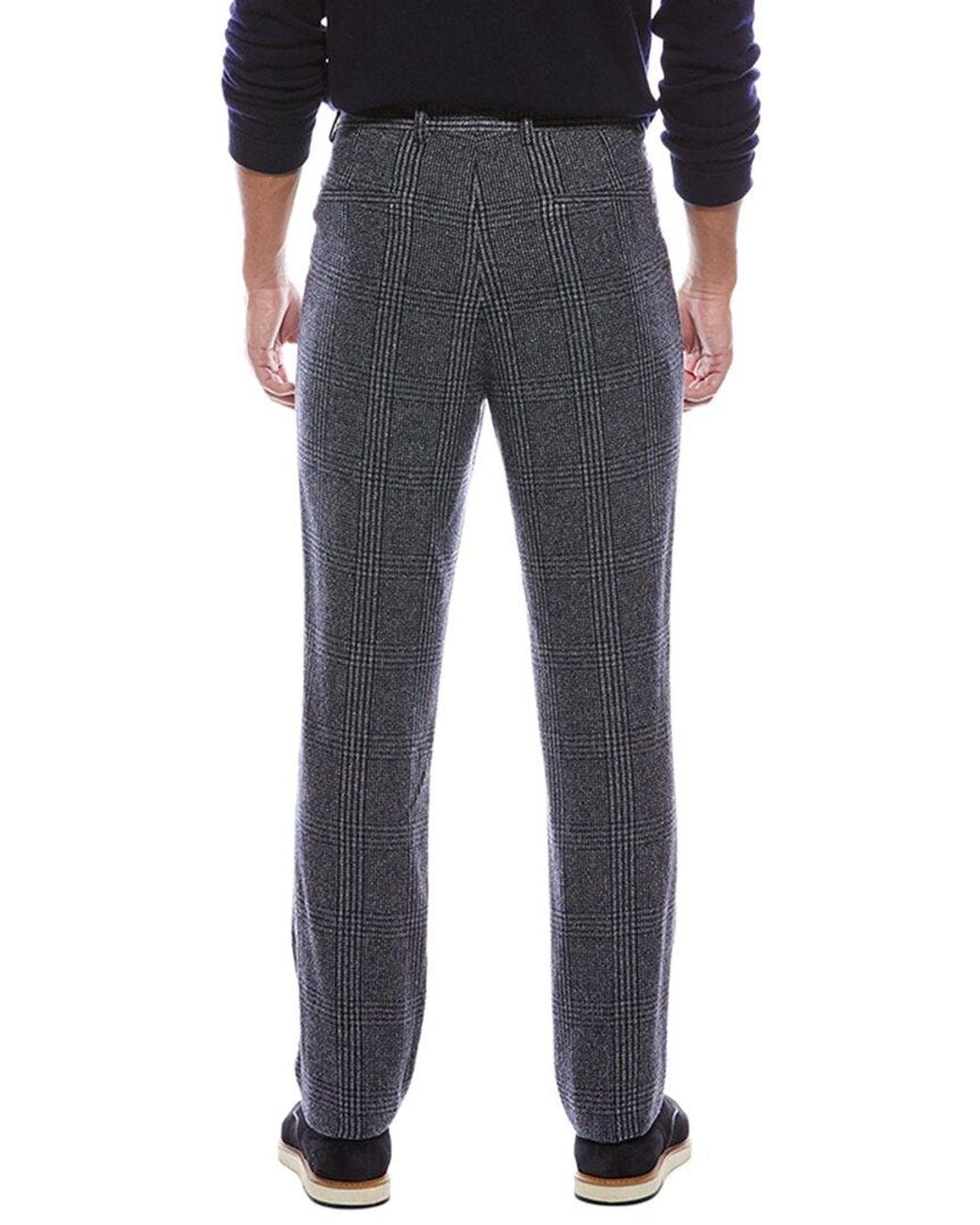Brunello Cucinelli Black Wool & Silk-Blend Pant for men