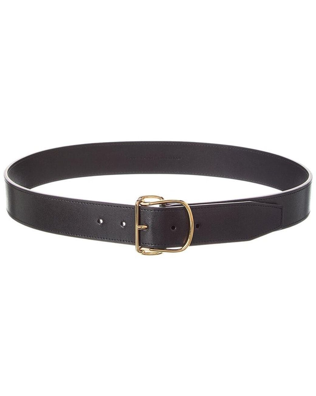 Totême Black Swirl Leather Belt