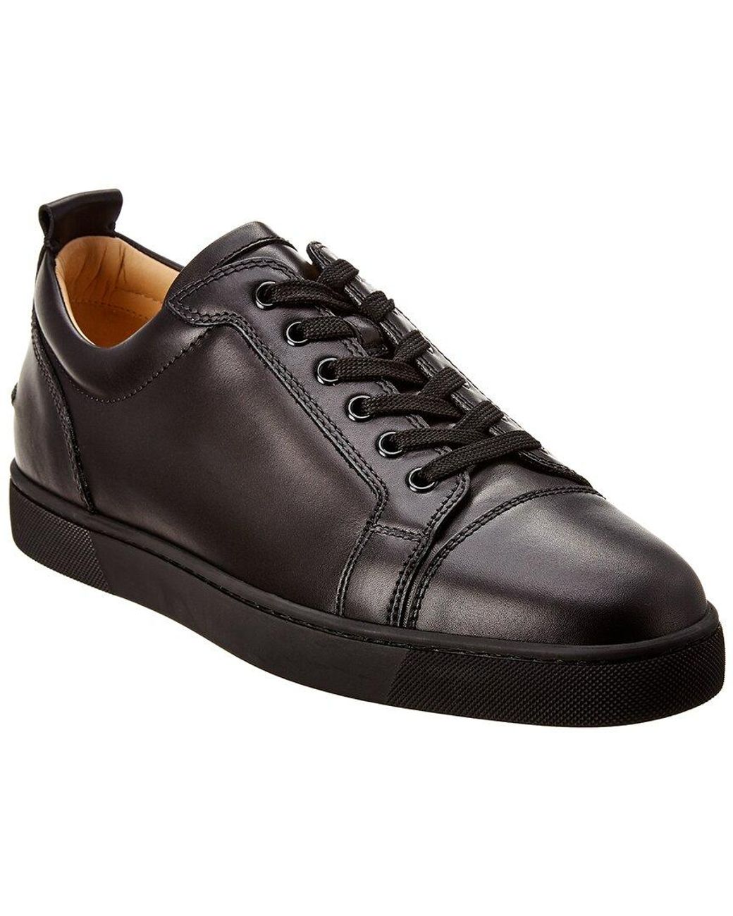 Louis Junior Studded Leather Sneakers in Black - Christian Louboutin