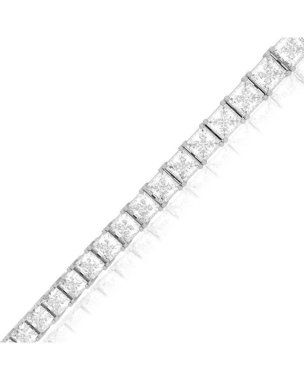 Amairah White 14K 10.00 Ct. Tw. Lab-Grown Diamond Tennis Bracelet