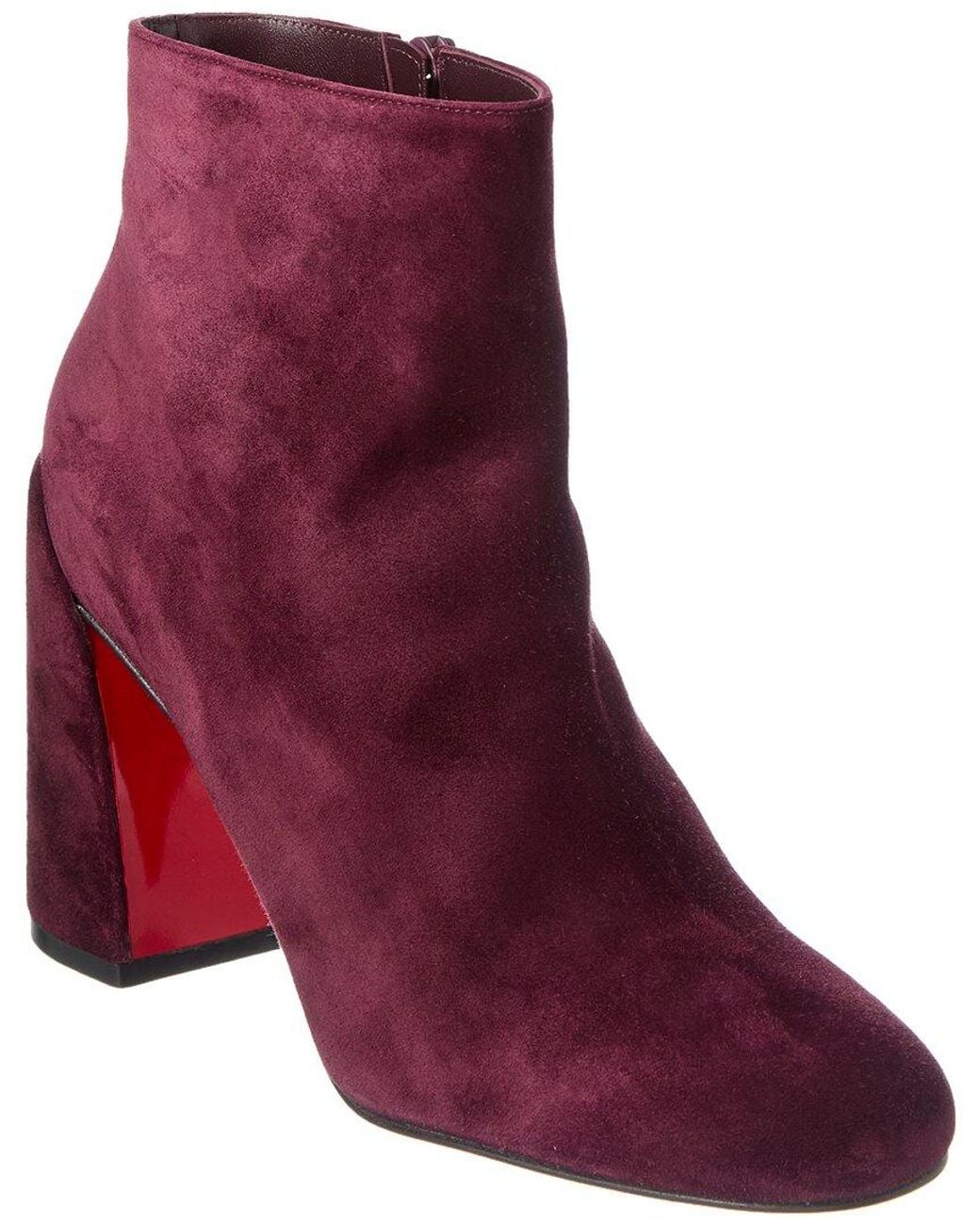 Christian Louboutin Purple Jane 85 Suede Bootie