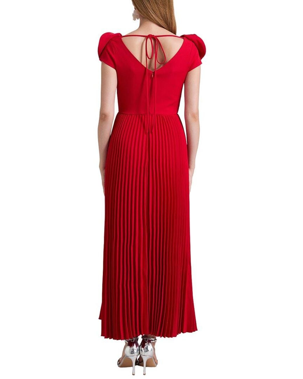 Kaimilan Red Long Solid Dress
