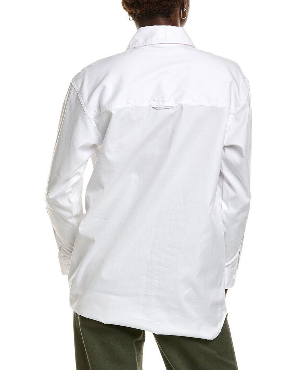 Emerson Fry White Oversize Pocket Shirt