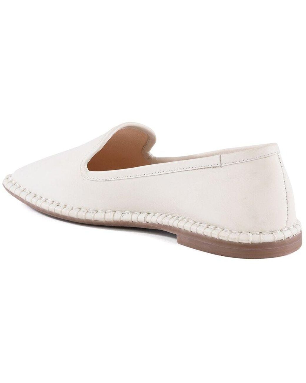 Seychelles White Kap Leather Flat