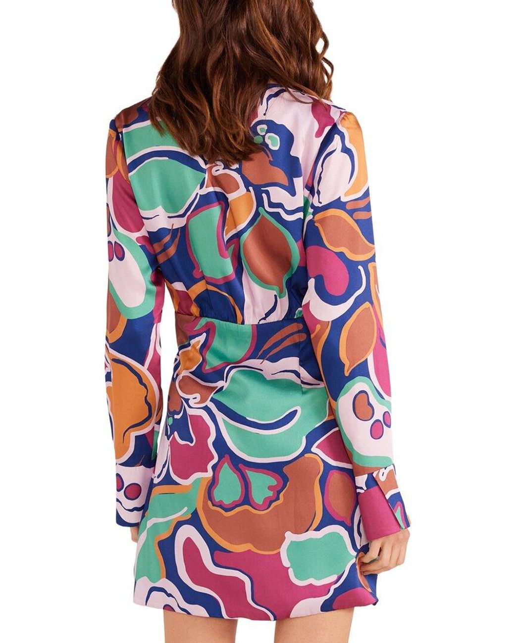 MINKPINK Blue Lottie Wrap Mini Dress
