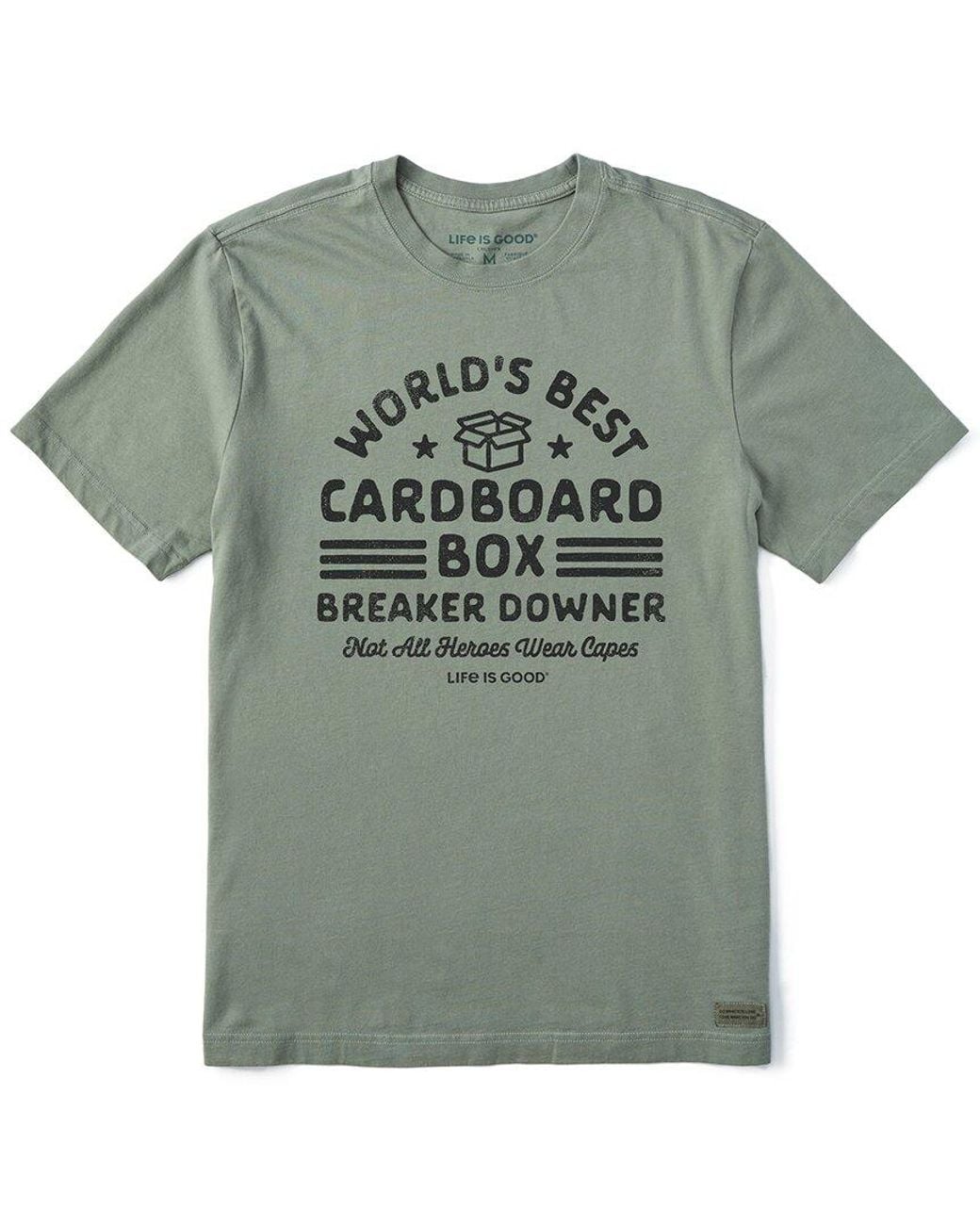 Life Is Good. Green Crusher T-Shirt for men