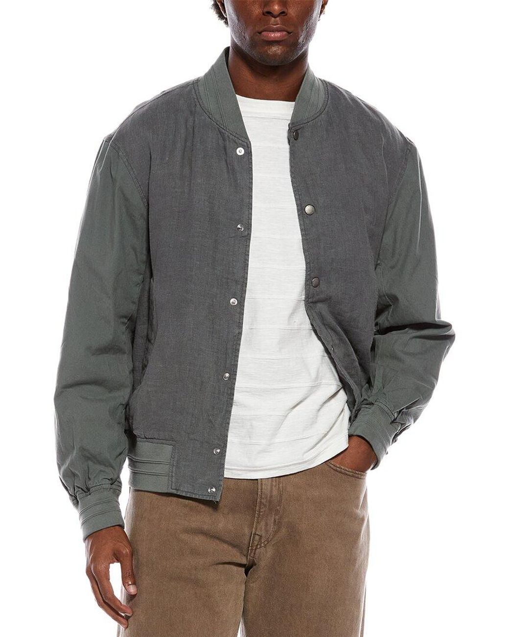 Rag & Bone Gray Leo Linen Souvenir Jacket for men