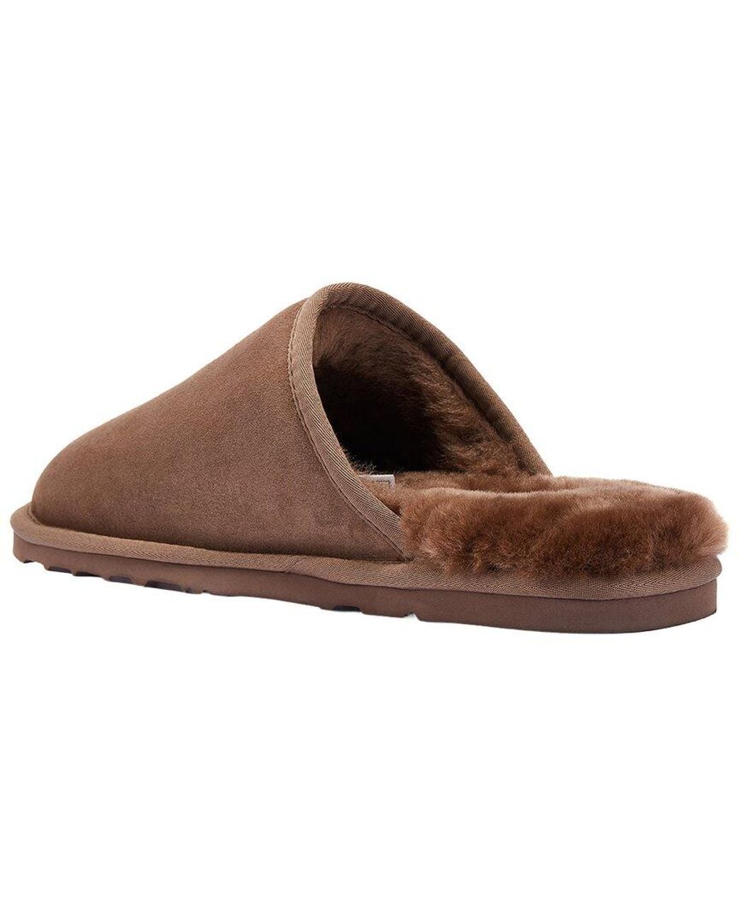 Australia Luxe Brown Mool Sheepskin Slipper for men