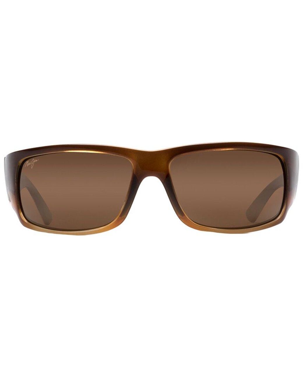 Maui Jim Brown H266 64mm Polarized Sunglasses for men