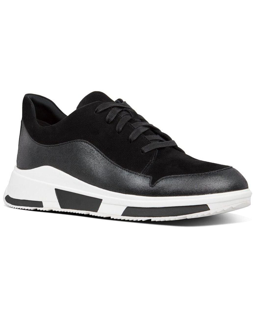 Fitflop Black Freya Suede Sneaker